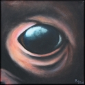 Augenblick eines Orang-Utan-Babys; Acryl auf Leinwand;
30 x 30 cm